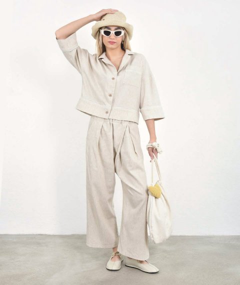 Crop kimono 