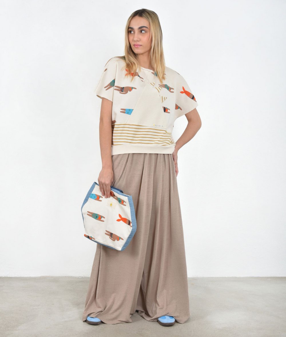 Boat patchwork blouse