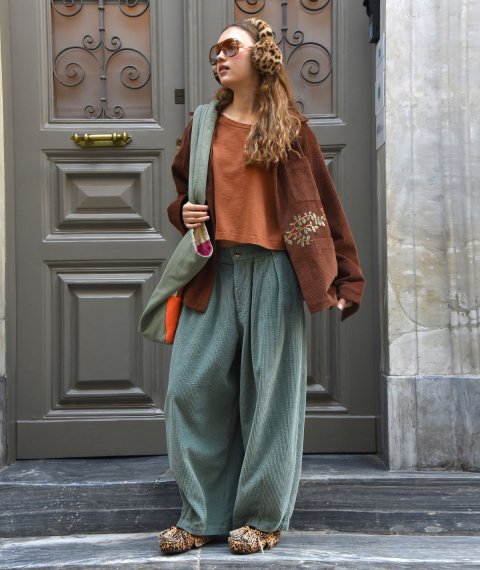 Corduroy Baggy Pants