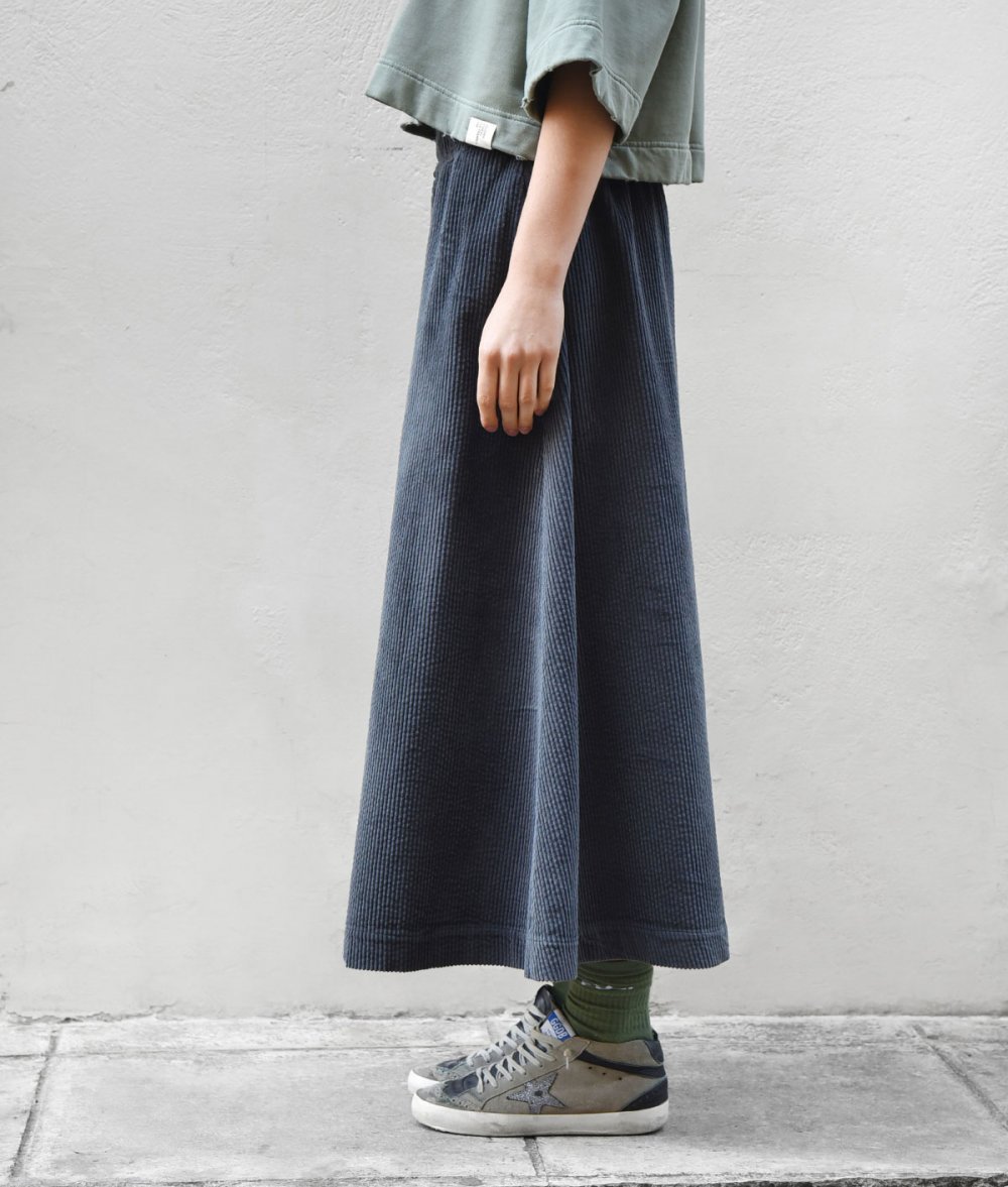Long corduroy skirt