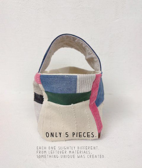 Patchwork wrist pouch 