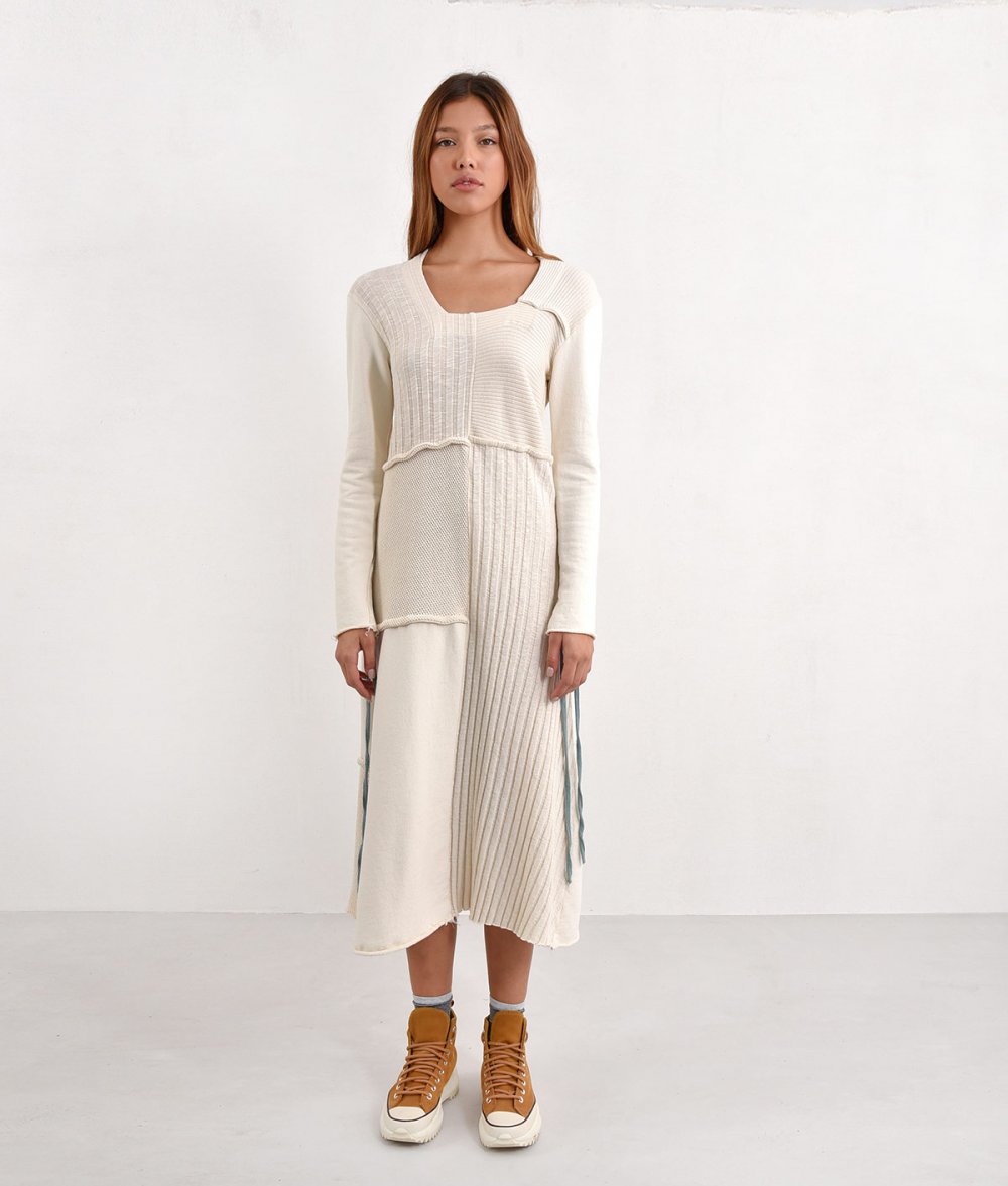 Patchwork Midi Dress