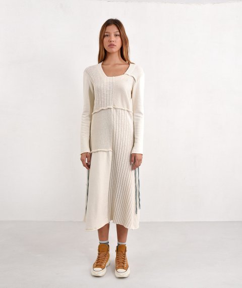 Patchwork Midi Dress