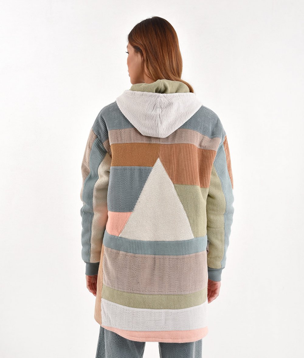 Asymmetrical Jacket Patchwork