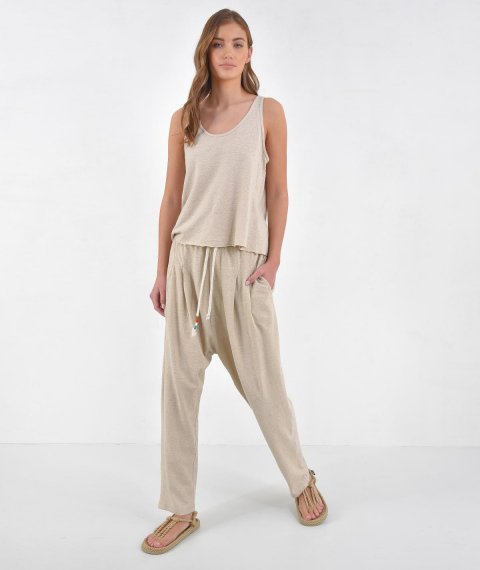 Unisex Pleated Pants