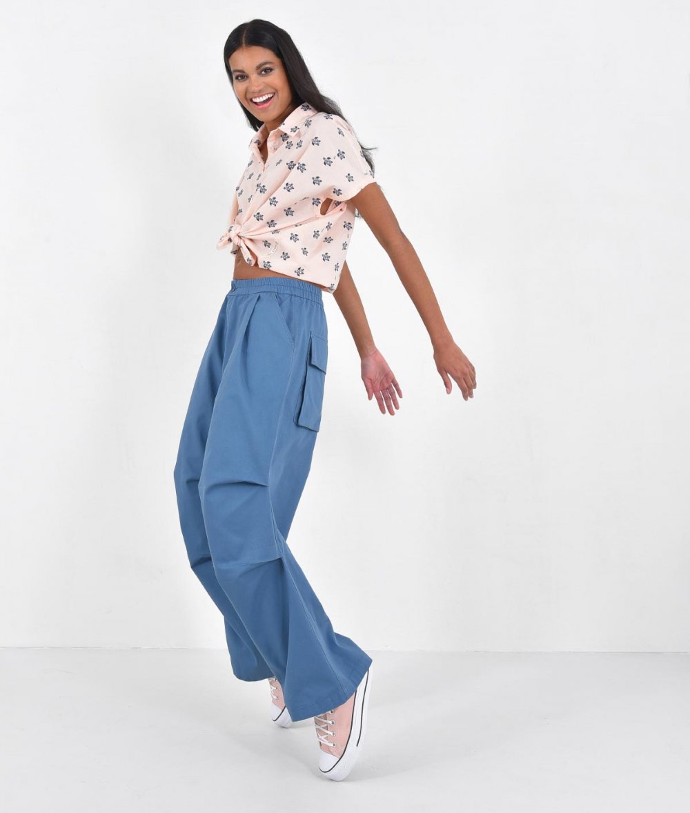 Oversized Pants With Elastic Waist