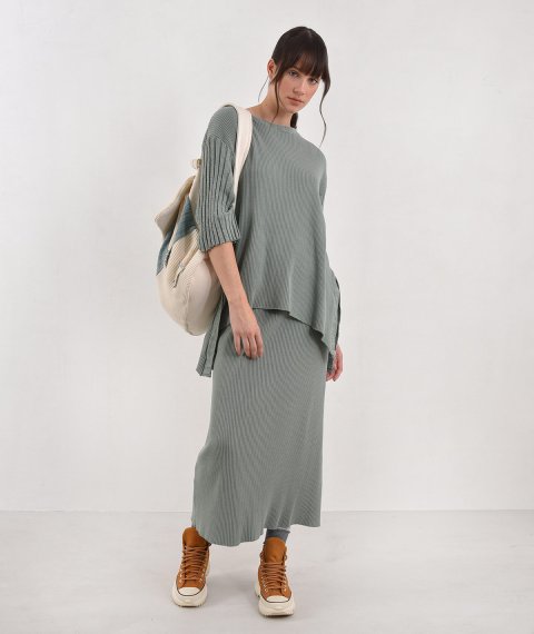 Rip Skirt With Slit