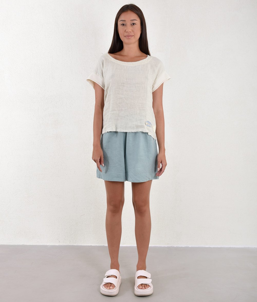 Linen Shorts With Pockets