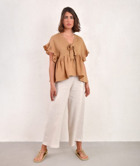 Polymorphic Blouse With Ruffles