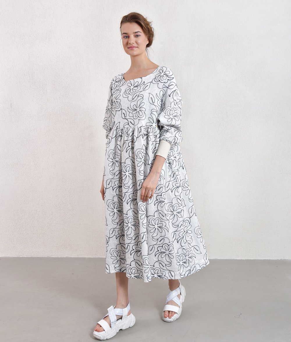 Oversized Dress With Buttons