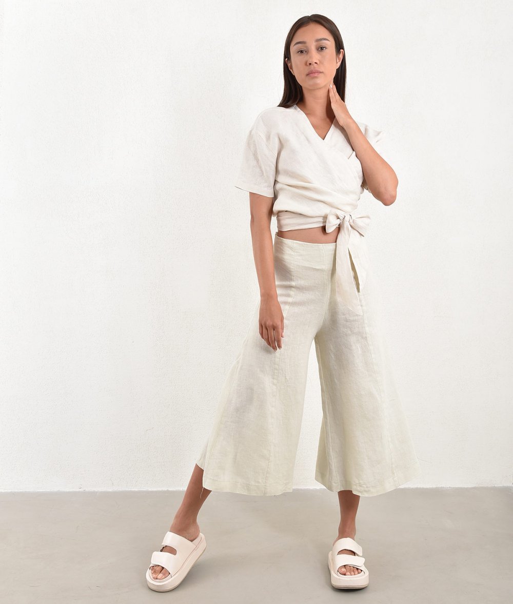 Zip Culotte With Zipper