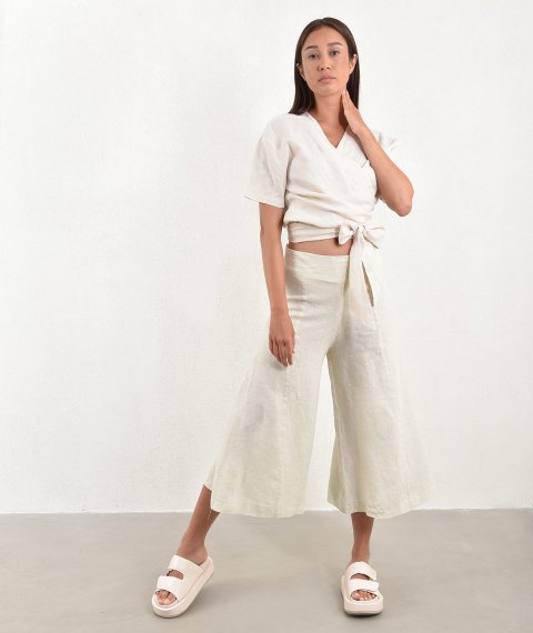 Zip Culotte With Zipper