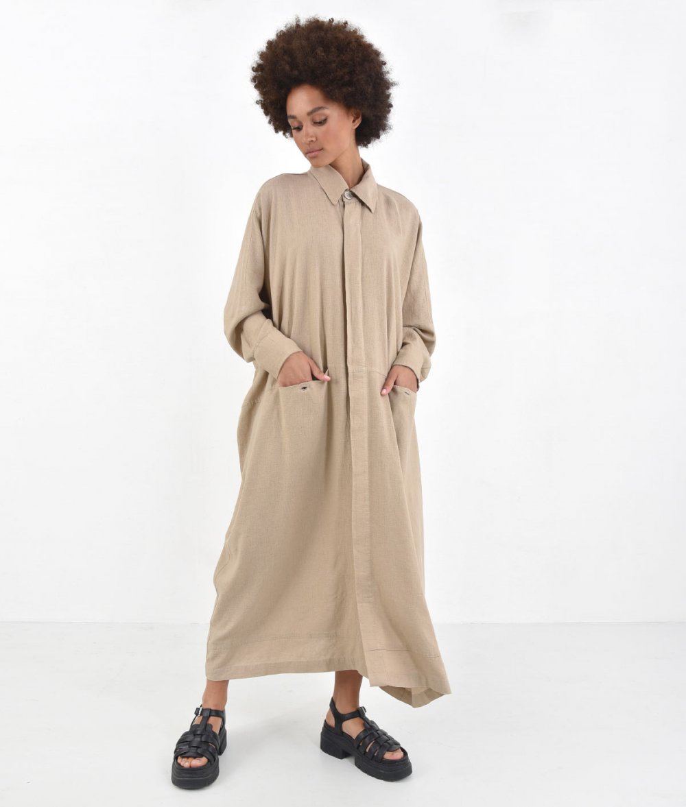 Shirt-Dress With Pockets