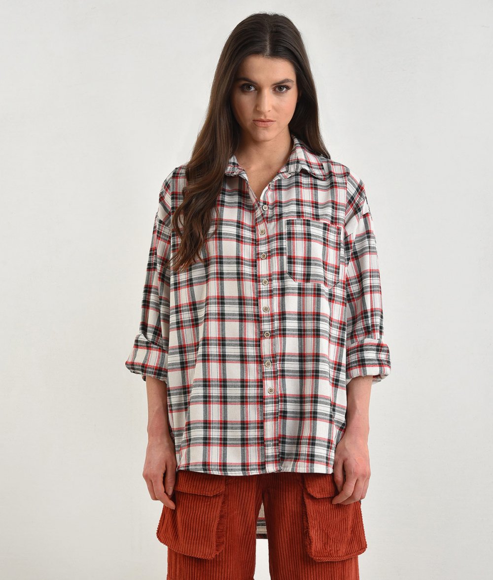 Oversized Plaid Shirt