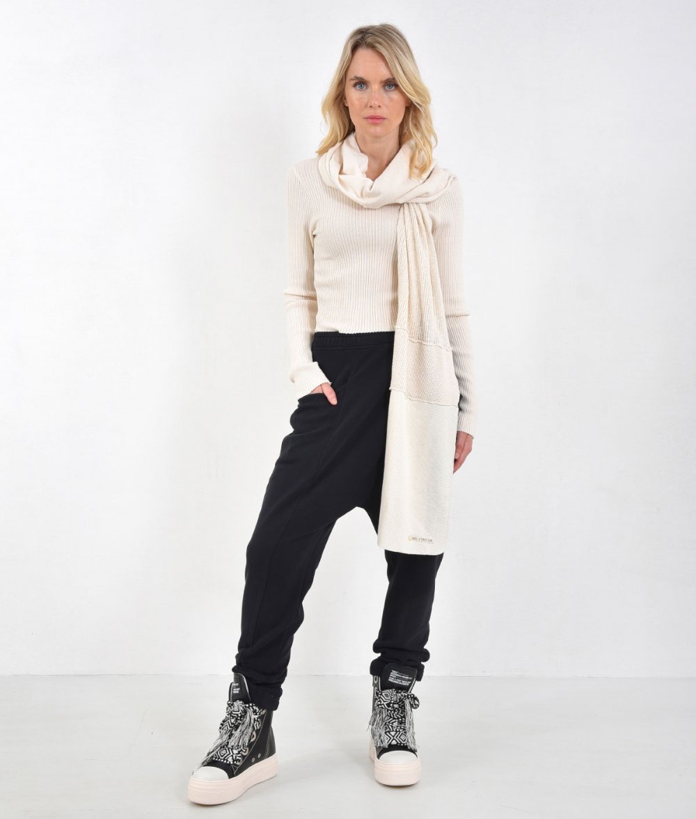 Unisex Bias Pleat Pants
