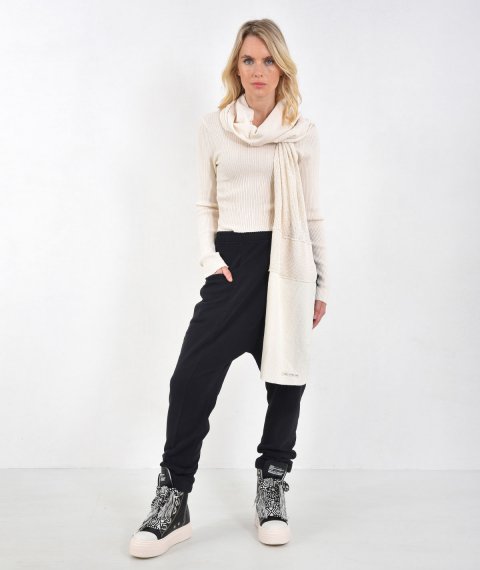 Unisex Bias Pleat Pants