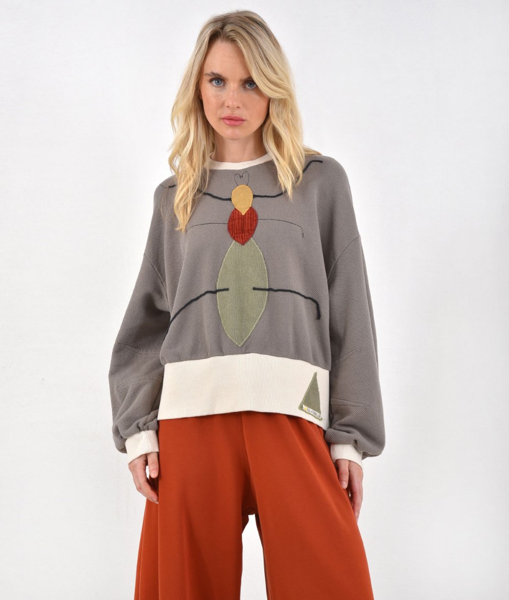 Patchwork Blouse "Ant"