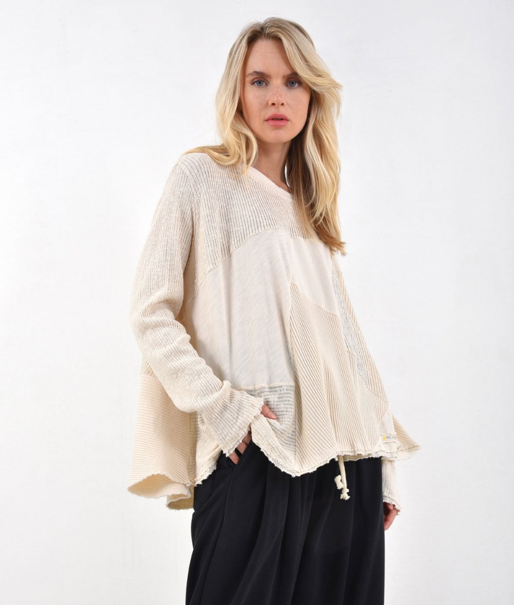 Crop Patchwork Blouse