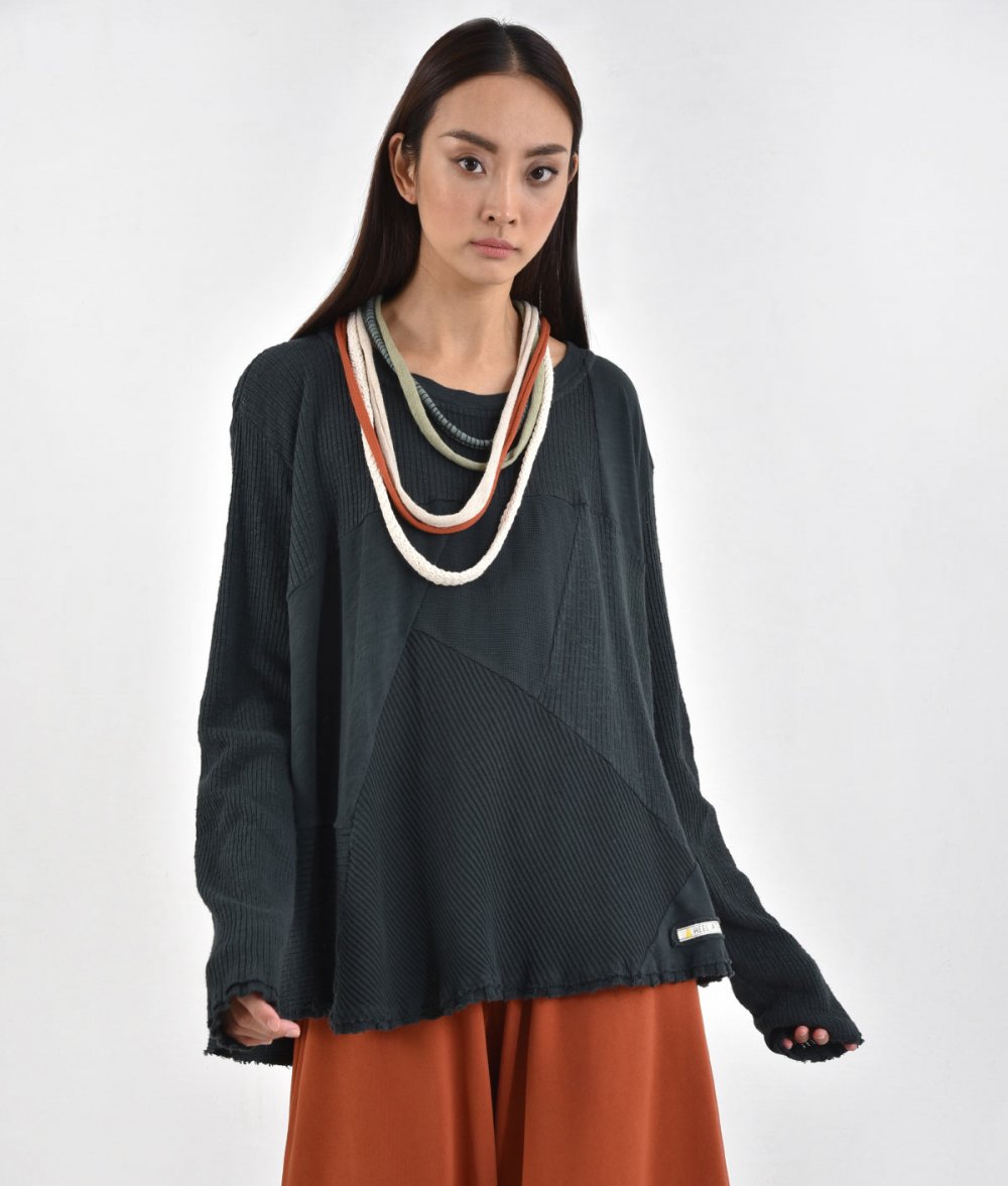Crop Patchwork Blouse