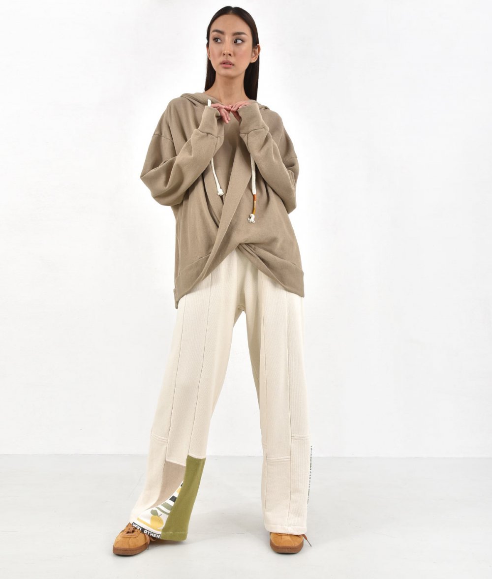 Oversized Wrap-Front With Hoodie