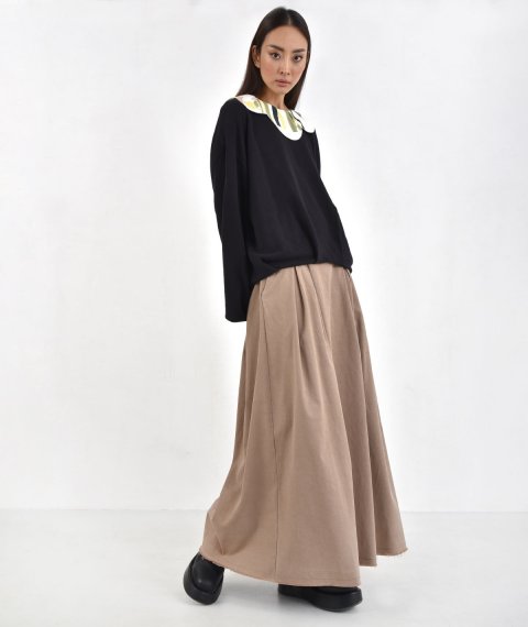 Maxi Skirt With Pleats