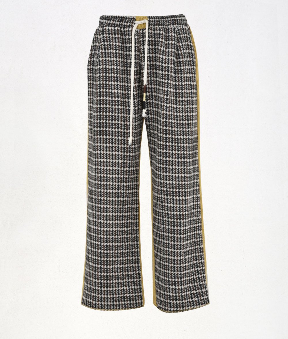 Pants In A Combination Of Fabrics