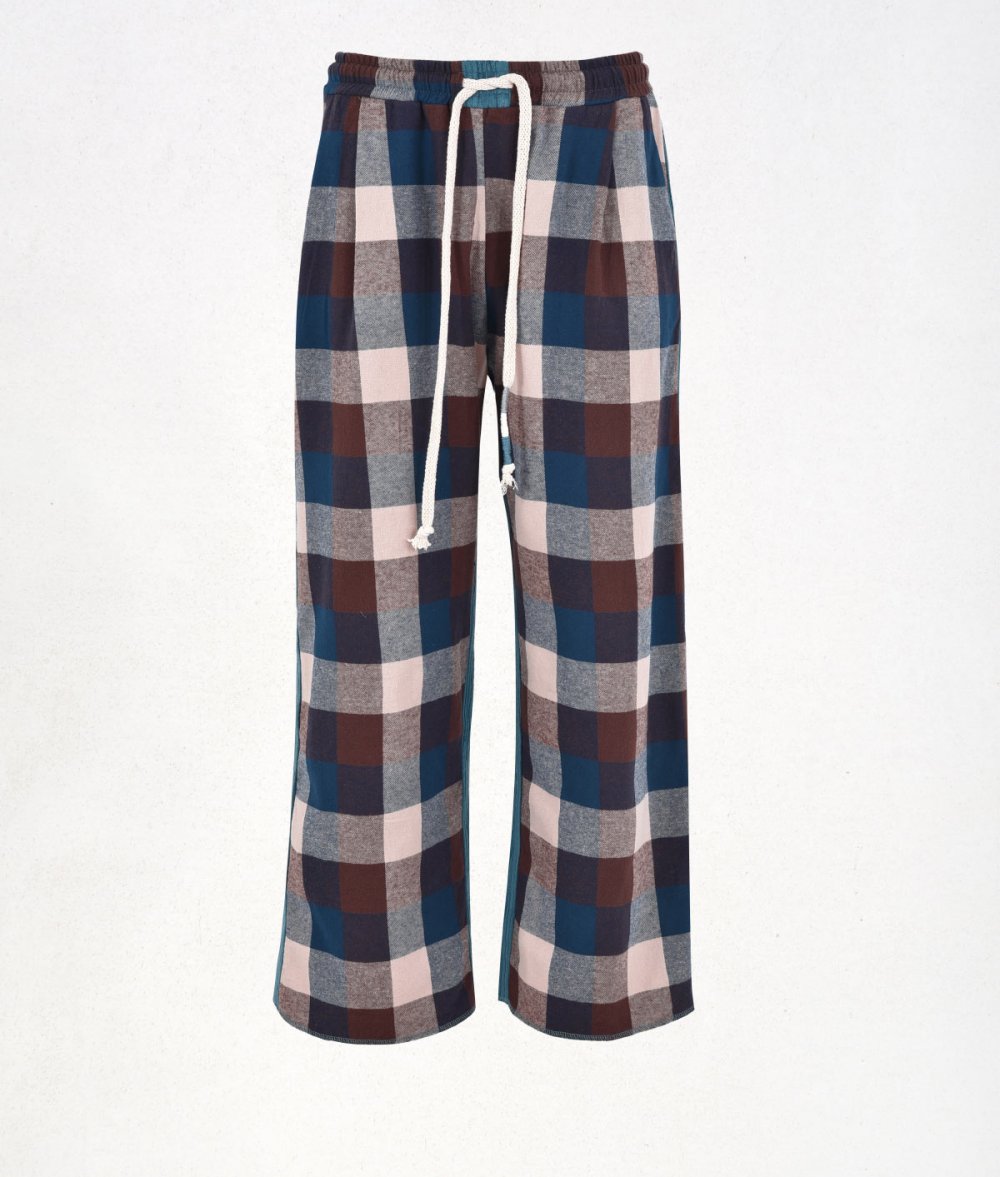 Pants In A Combination Of Fabrics
